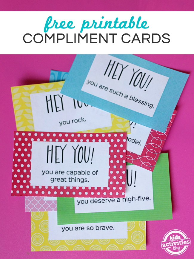 Free Compliment Card Printables 24/7 Moms